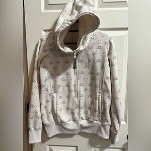 BillaBong Women’s Medium Cream Tribal Print Hoodie